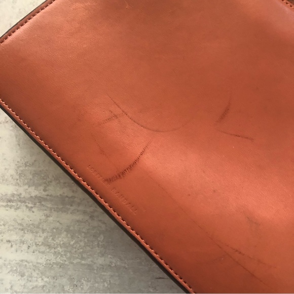 LOEFFLER RANDALL Suede & Leather Satchel Hand bag In Dusty Rose Pink - Picture 12 of 14